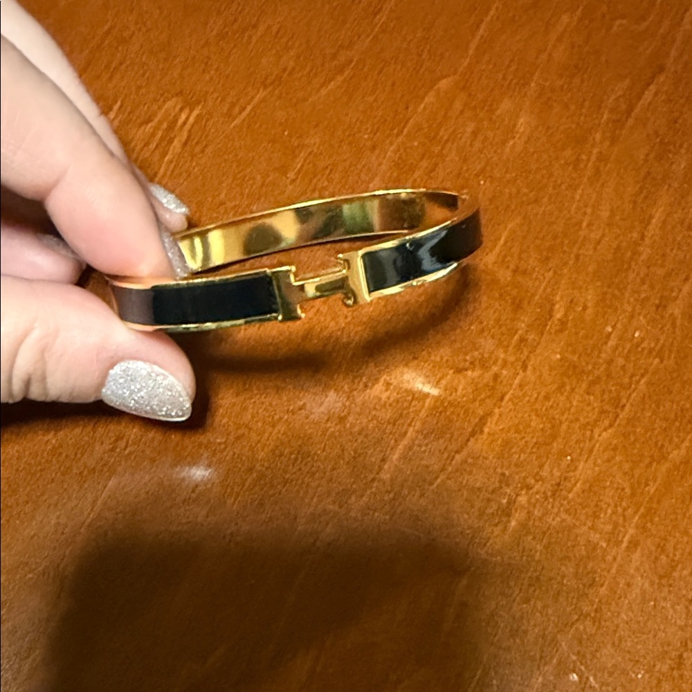 Gold and Black Bracelet